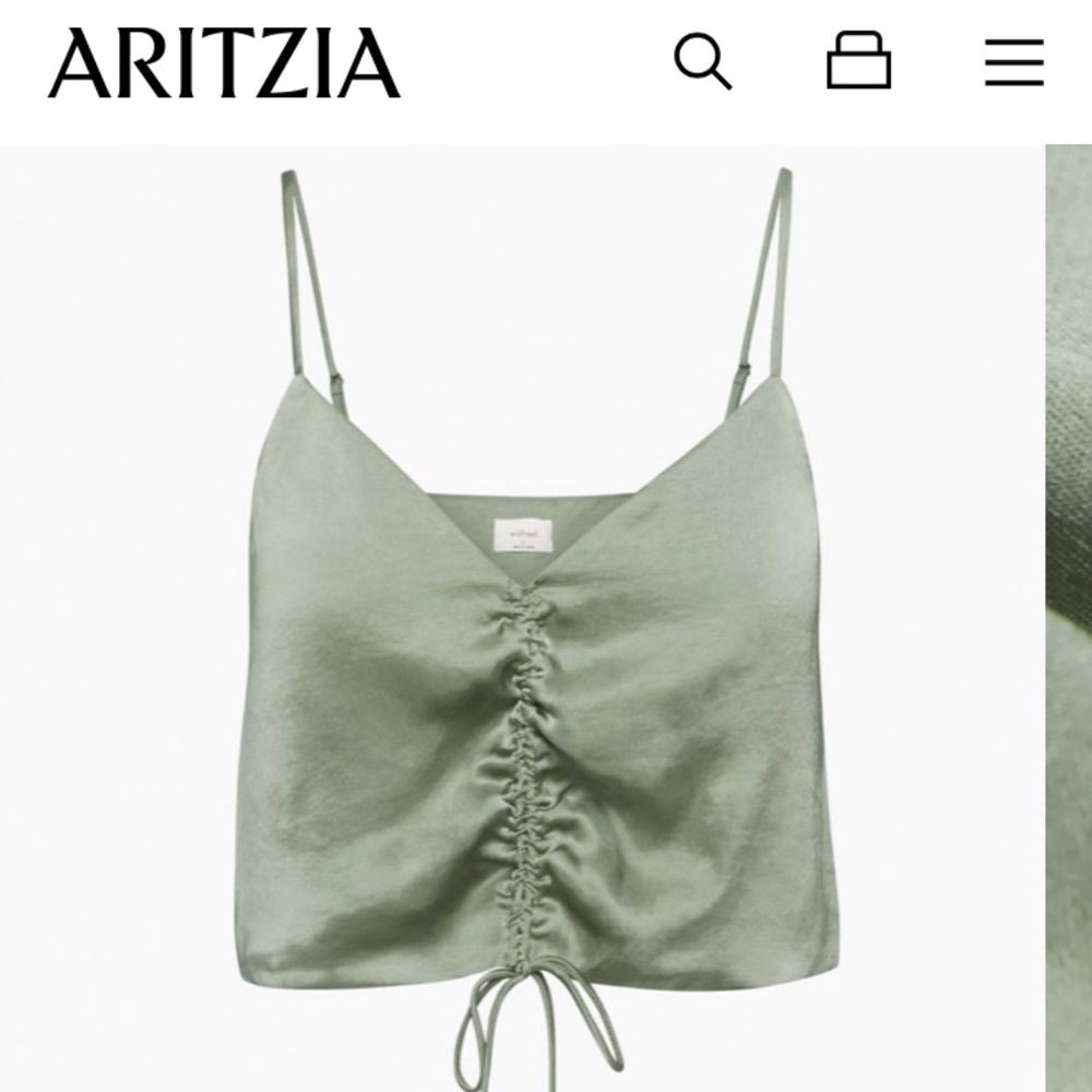 SOLD NWT Wilfred Aritzia Verso Camisole Sage Green
